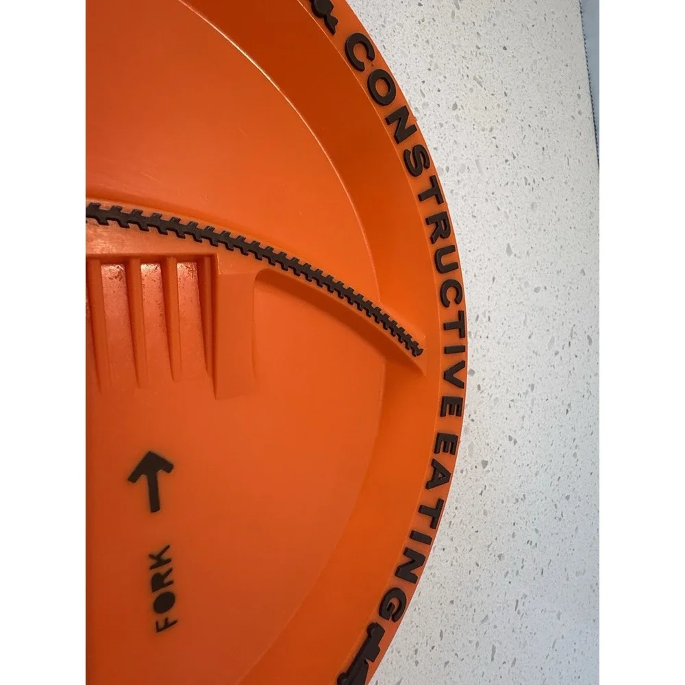 Constructive Eating‎ Construction Zone Plate Only Orange